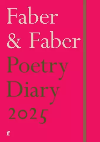 Faber Poetry Diary 2025 cover