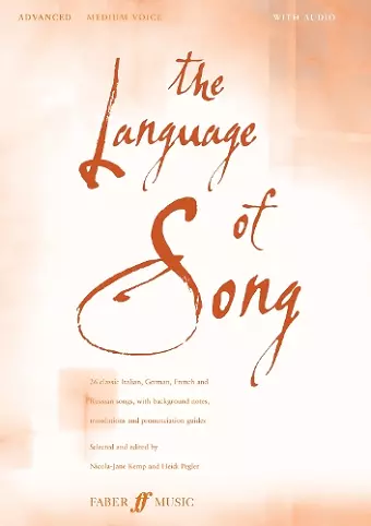 The Language Of Song: Advanced (Medium Voice) cover