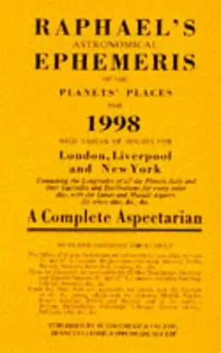 Raphael's Astronomical Ephemeris of the Planets' Places cover