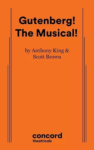 Gutenberg! the Musical! cover