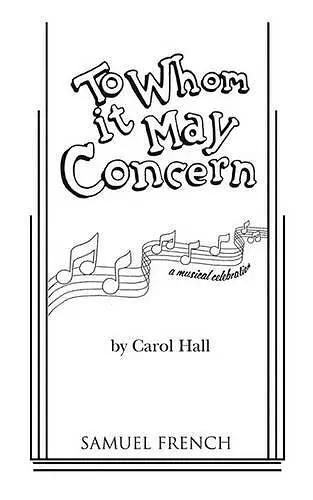 To Whom It May Concern cover