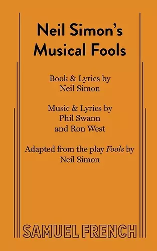 Neil Simon's Musical Fools cover