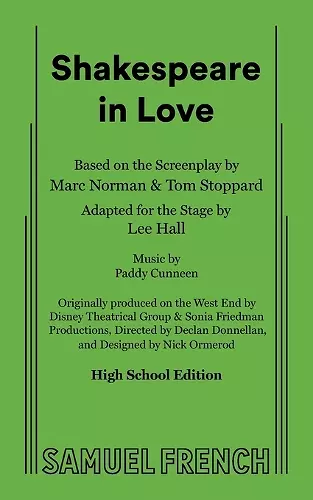 Shakespeare in Love (High School Edition) cover