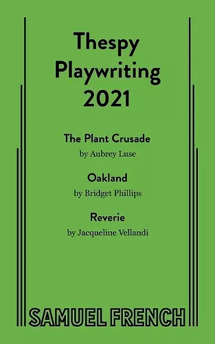 Thespy Playwriting 2021 cover