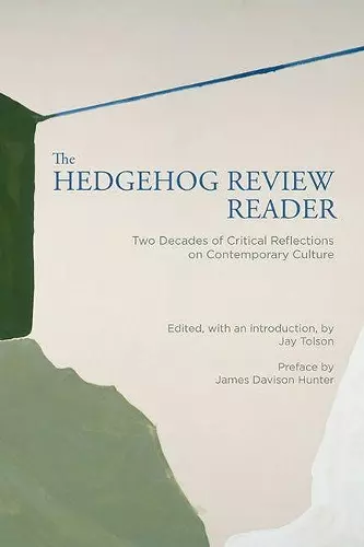 The Hedgehog Review Reader cover