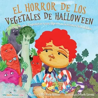 Halloween Vegetable Horror Children's Book (Spanish) cover