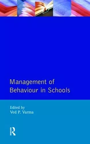 Management of Behaviour in Schools cover