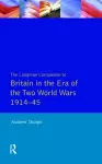 Longman Companion to Britain in the Era of the Two World Wars 1914-45, The cover