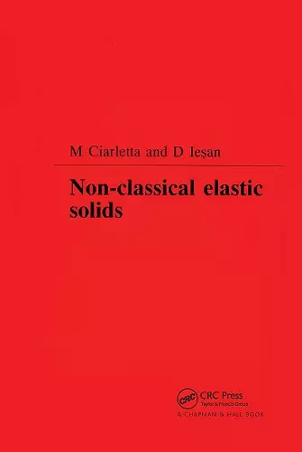 Non-Classical Elastic Solids cover