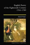 English Poetry of the Eighteenth Century, 1700-1789 cover