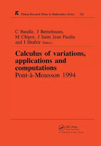 Calculus of Variations, Applications and Computations cover