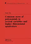 Common Zeros of Polynominals in Several Variables and Higher Dimensional Quadrature cover