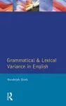 Grammatical and Lexical Variance in English cover