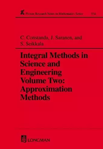 Integral Methods in Science and Engineering cover