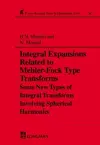 Integral Expansions Related to Mehler-Fock Type Transforms cover