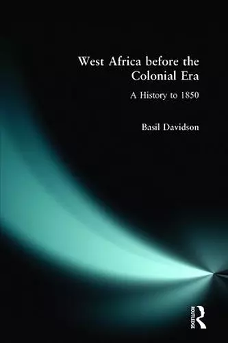 West Africa before the Colonial Era cover