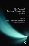 The Poems of Browning: Volume One cover