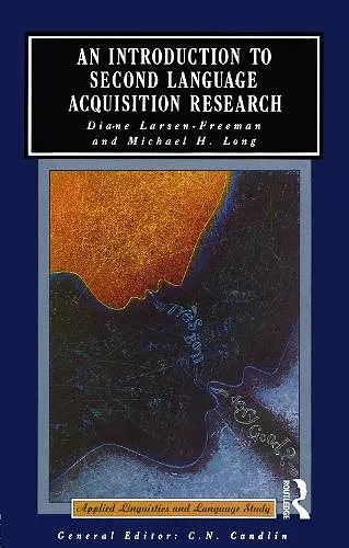 An Introduction to Second Language Acquisition Research cover