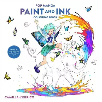 Pop Manga Paint and Ink Coloring Book cover