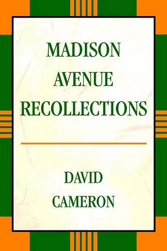 Madison Avenue Recollections cover