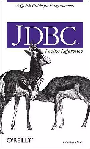 JDBC Pocket Reference cover