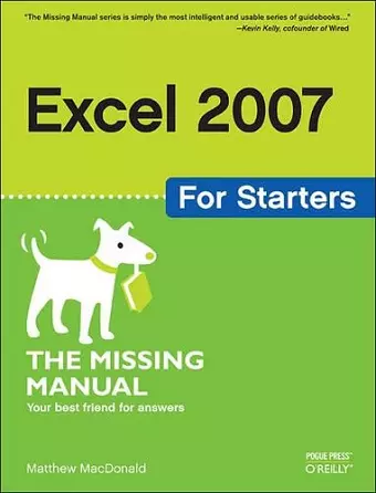Excel 2007 for Starters cover