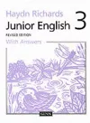 Haydn Richards : Junior English :Pupil Book 3 With Answers -1997 Edition cover