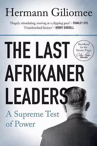 The last Afrikaner leaders cover