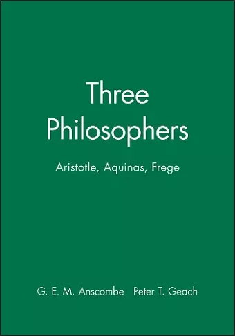 Three Philosophers cover