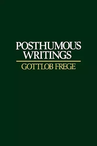 Posthumous Writings cover