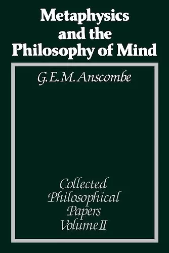 Metaphysics and the Philosophy of Mind cover