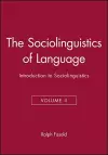 The Sociolinguistics of Language cover