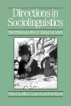 Directions in Sociolinguistics cover