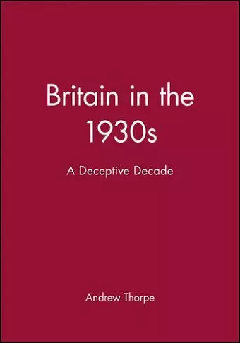 Britain in the 1930s cover