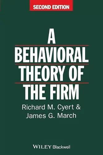 Behavioral Theory of the Firm cover