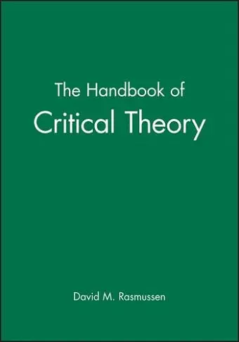 The Handbook of Critical Theory cover