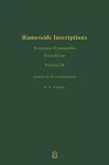 Ramesside Inscriptions, Ramesses II, His Contempories cover