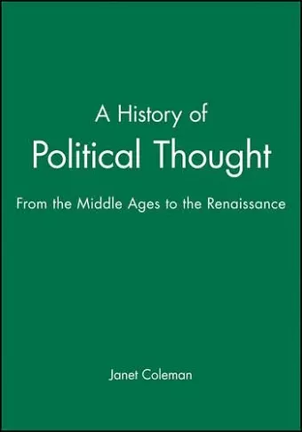 A History of Political Thought cover