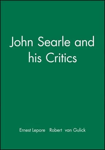 John Searle and his Critics cover