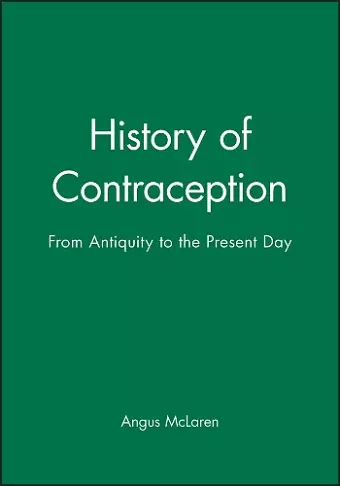 History of Contraception cover