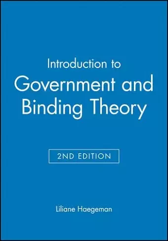 Introduction to Government and Binding Theory cover