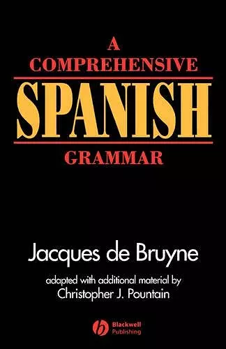 A Comprehensive Spanish Grammar cover