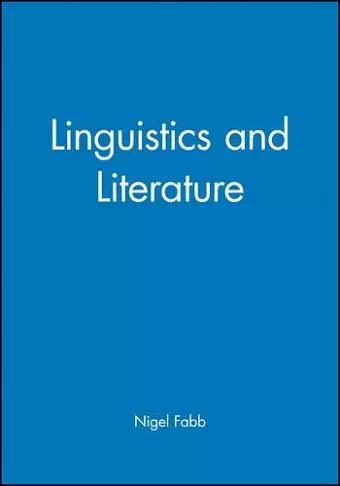 Linguistics and Literature cover