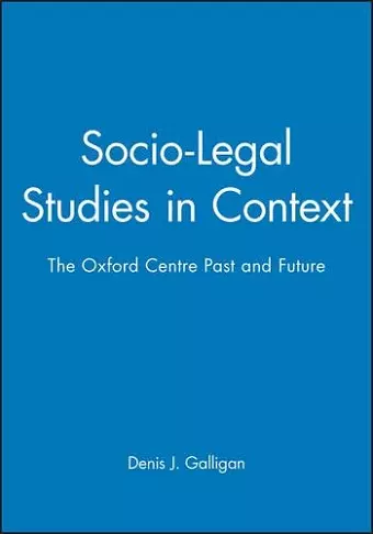 Socio-Legal Studies in Context cover