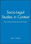 Socio-Legal Studies in Context cover