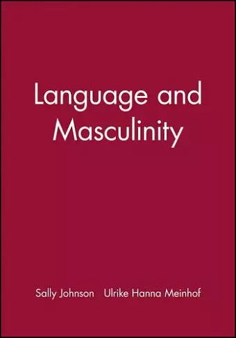 Language and Masculinity cover