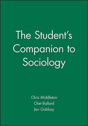 The Student's Companion to Sociology cover