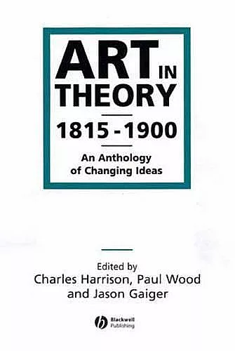 Art in Theory 1815-1900 cover