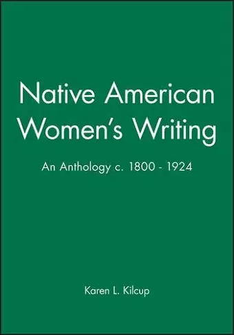 Native American Women's Writing cover