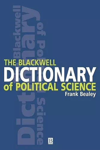 The Blackwell Dictionary of Political Science cover